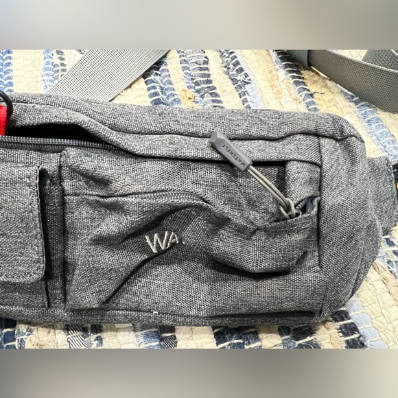 5 for $25: Small gray waterfly Fanny pack - Picture 3 of 8